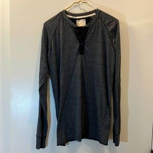 Hudson and Barrow Long Sleeve Henley Sz. Lg